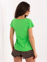 Jasnozielony t-shirt Circle