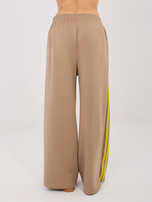 Ciemnobeżowy komplet z miękkiego materiału RUE PARIS 