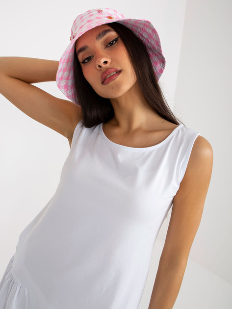 Hurt Biała mini sukienka basic bez rękawów z falbaną