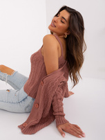 Hurt Brudnoróżowy dwuczęściowy komplet z topem