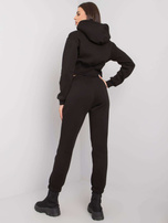 Czarny komplet dresowy ze spodniami Ambretta