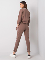 Brązowy komplet casualowy Kadeesha 