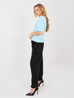 Czarne dresowe spodnie bez zapięcia