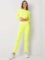 Fluo żółty komplet sportowy Patrice