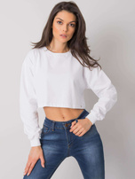 Biała krótka bluzka basic Simeona