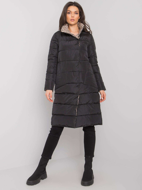 Czarna pikowana kurtka zimowa Alabama