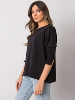 Czarna luźna bluzka Hassina