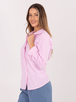 Różowa rozpinana koszula w paski