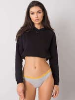 Szaro-żółte majtki damskie