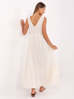 Jasnobeżowa sukienka z kieszeniami OCH BELLA