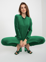 Hurt Zielony komplet welurowy ze spodniami Brenda RUE PARIS 