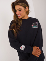 Hurt Ciemnogranatowa bluza z nadrukiem na plecach SUBLEVEL