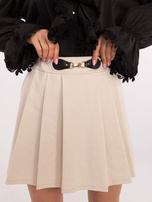 Hurtownia online Beżowe eleganckie spódnico-spodenki 