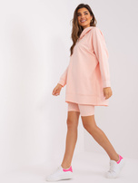 Hurtownia Brzoskwiniowy komplet casualowy z kolarkami