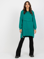 Hurtownia Morska długa bluza basic oversize z kapturem 