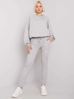 Grey two-piece quilted set Palermo