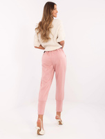 Hurtownia Brzoskwiniowe dresowe spodnie typu bryczesy