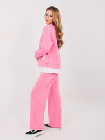 Ciemnoróżowy komplet z efektem koszulki pod spodem RUE PARIS 