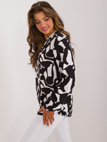 Hurt Czarna luźna bluzka z nadrukiem SUBLEVEL