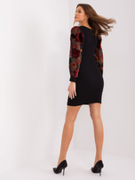 Hurtownia Czarna sukienka dopasowana mini RUE PARIS