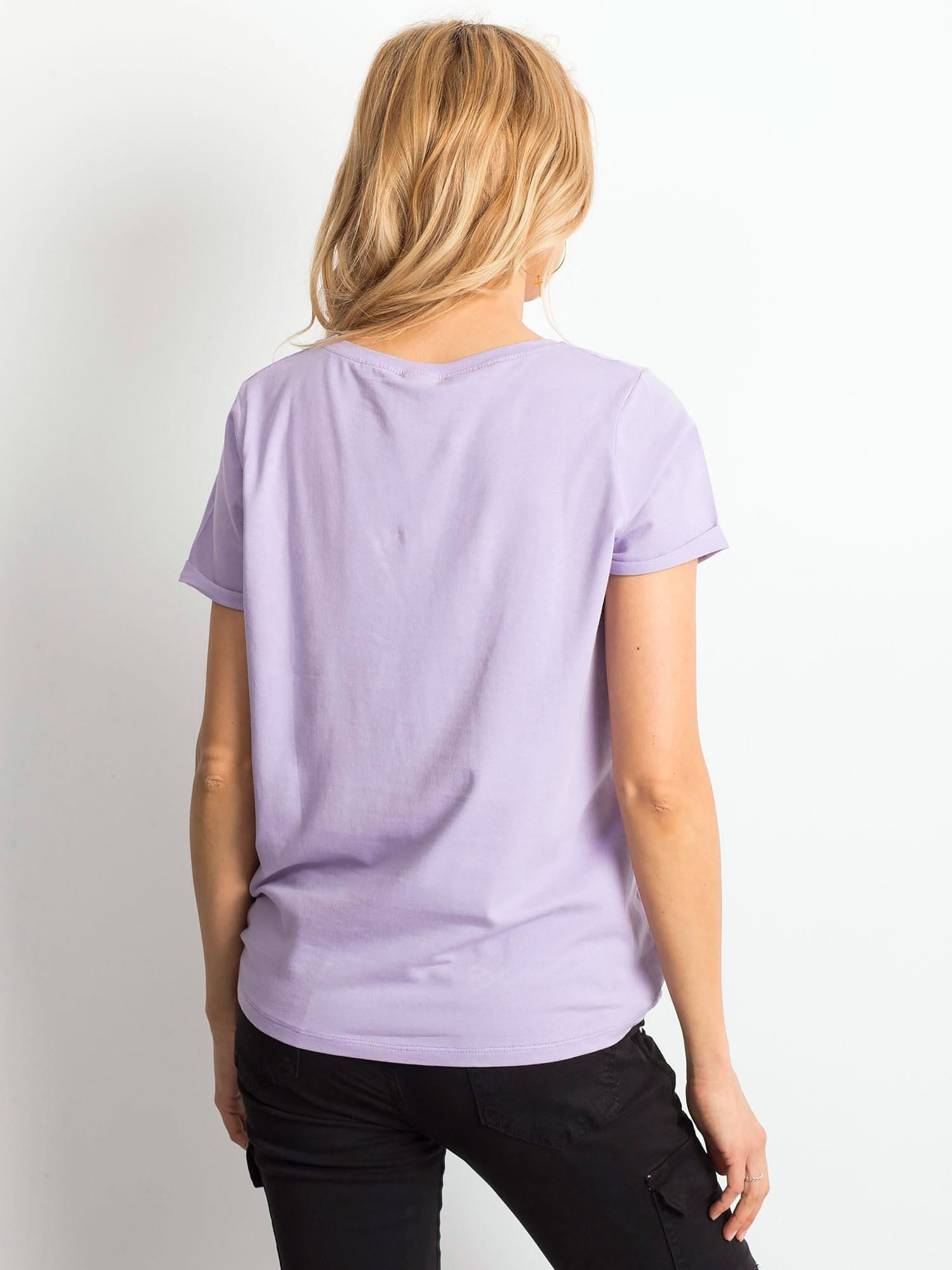 Jasnofioletowy t-shirt Transformative