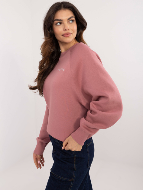 Hurt Brudnoróżowa ocieplana bluza bez kaptura SUBLEVEL