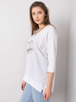 Biała bluzka z aplikacją Tinsley