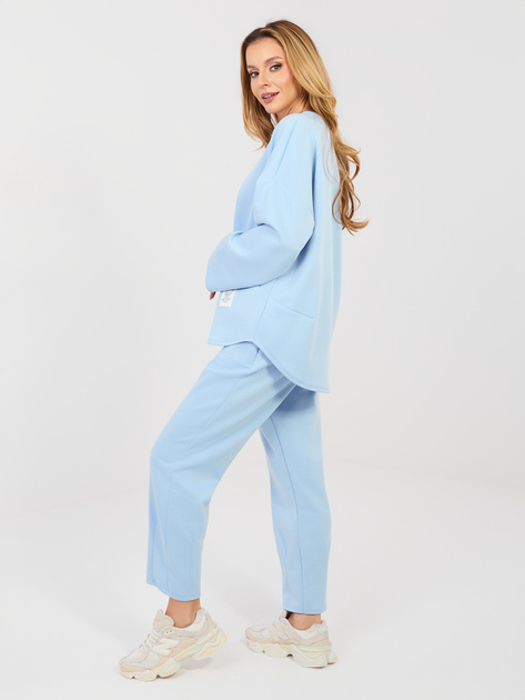 Jasnoniebieski dresowy komplet z naszywkami RUE PARIS