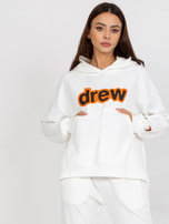 Biały komplet dresowy ze spodniami z wysokim stanem