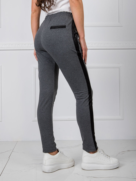 Ciemnoszare spodnie Active