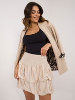 Hurtownia online Beżowa gładka spódnica bombka