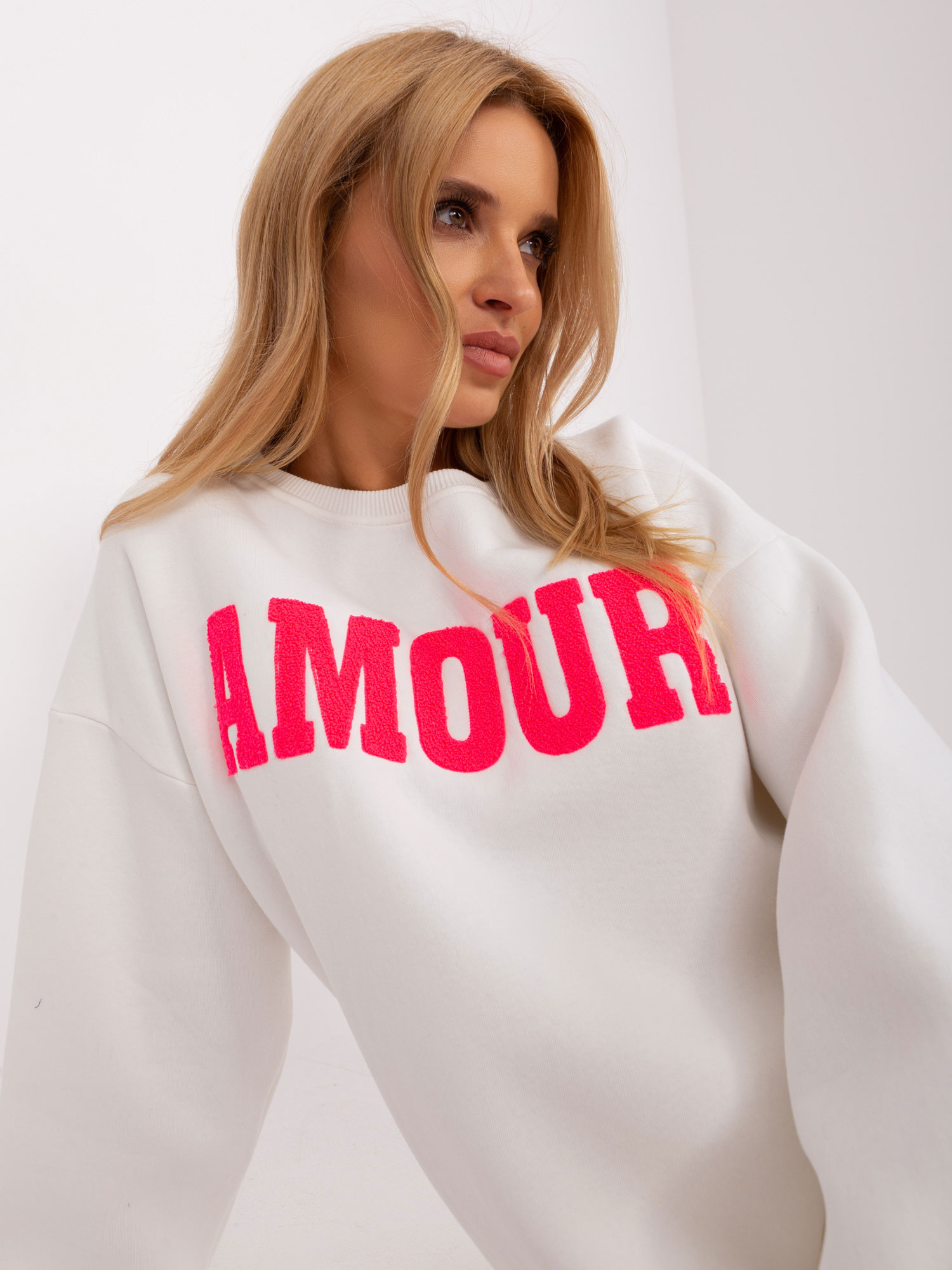 Didmeninė Ecru oversize medvilninė palaidinė