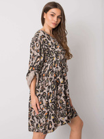 Szara sukienka z wiskozy Earlene