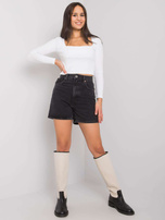 Biała krótka bluzka w prążek Cammy RUE PARIS