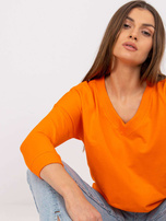 Pomarańczowa bluzka basic Oliwia
