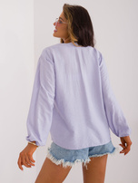 Hurt Jasnoniebieska bluzka z dekoltem V SUBLEVEL 