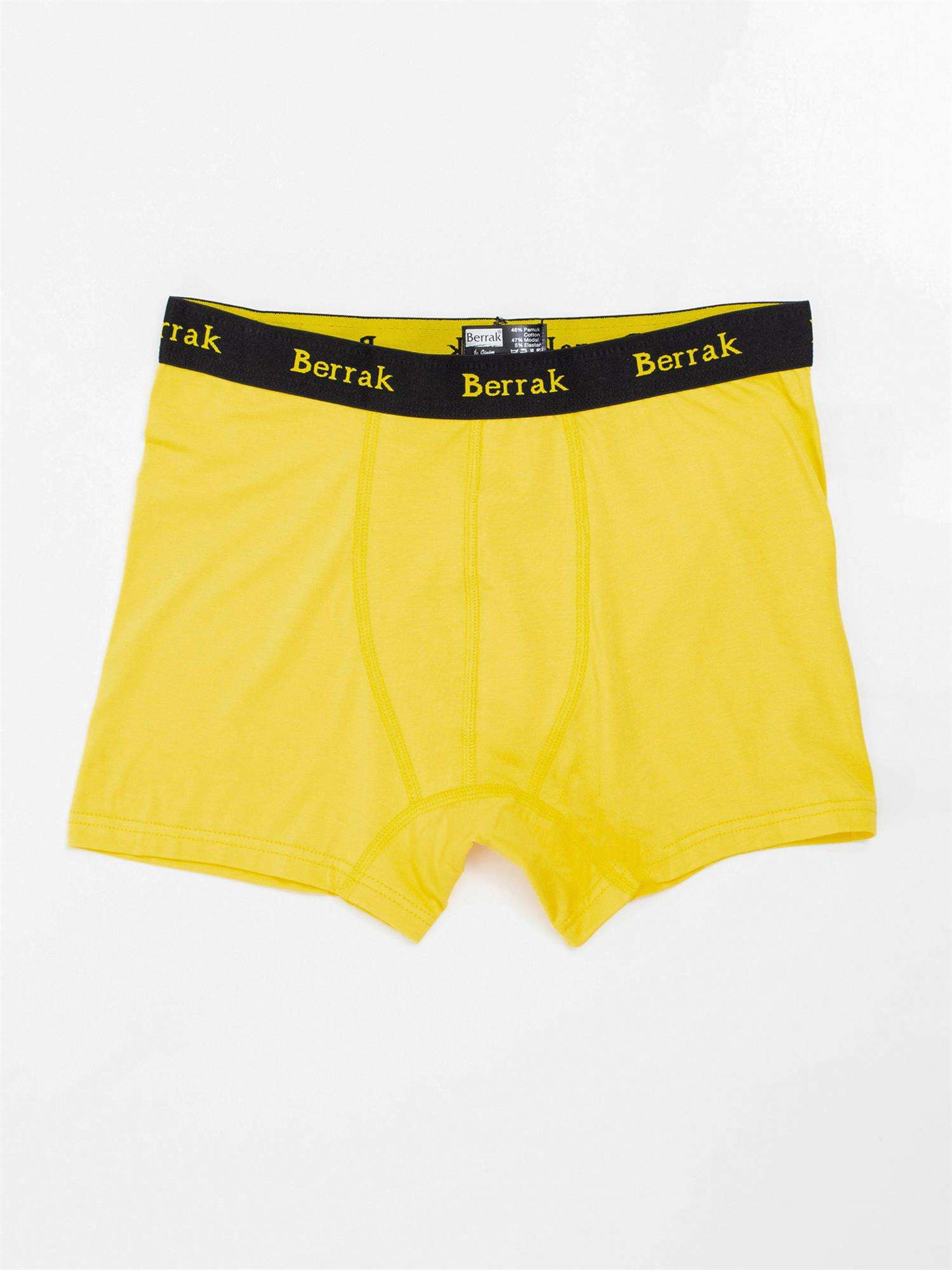 Gelbe Herrenboxershorts.