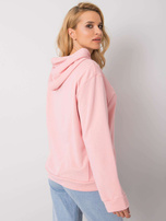 Jasnoróżowa bluza z kapturem Emy