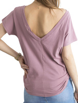 Brudnoróżowy t-shirt Fire