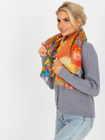 Hurtownia Czerwono-pomarańczowa bawełniana chusta we wzory