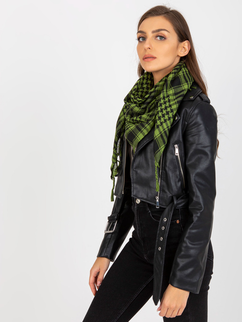 Hurtownia Zielono-czarna chusta arafatka w kratę