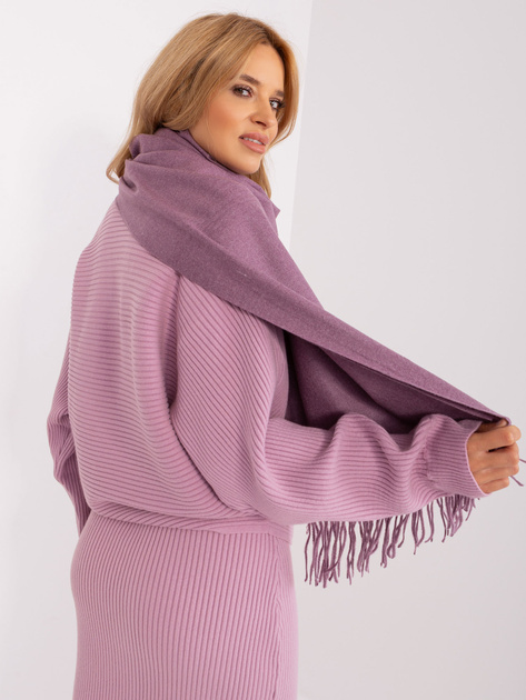 Hurtownia Fioletowy szeroki szal damski
