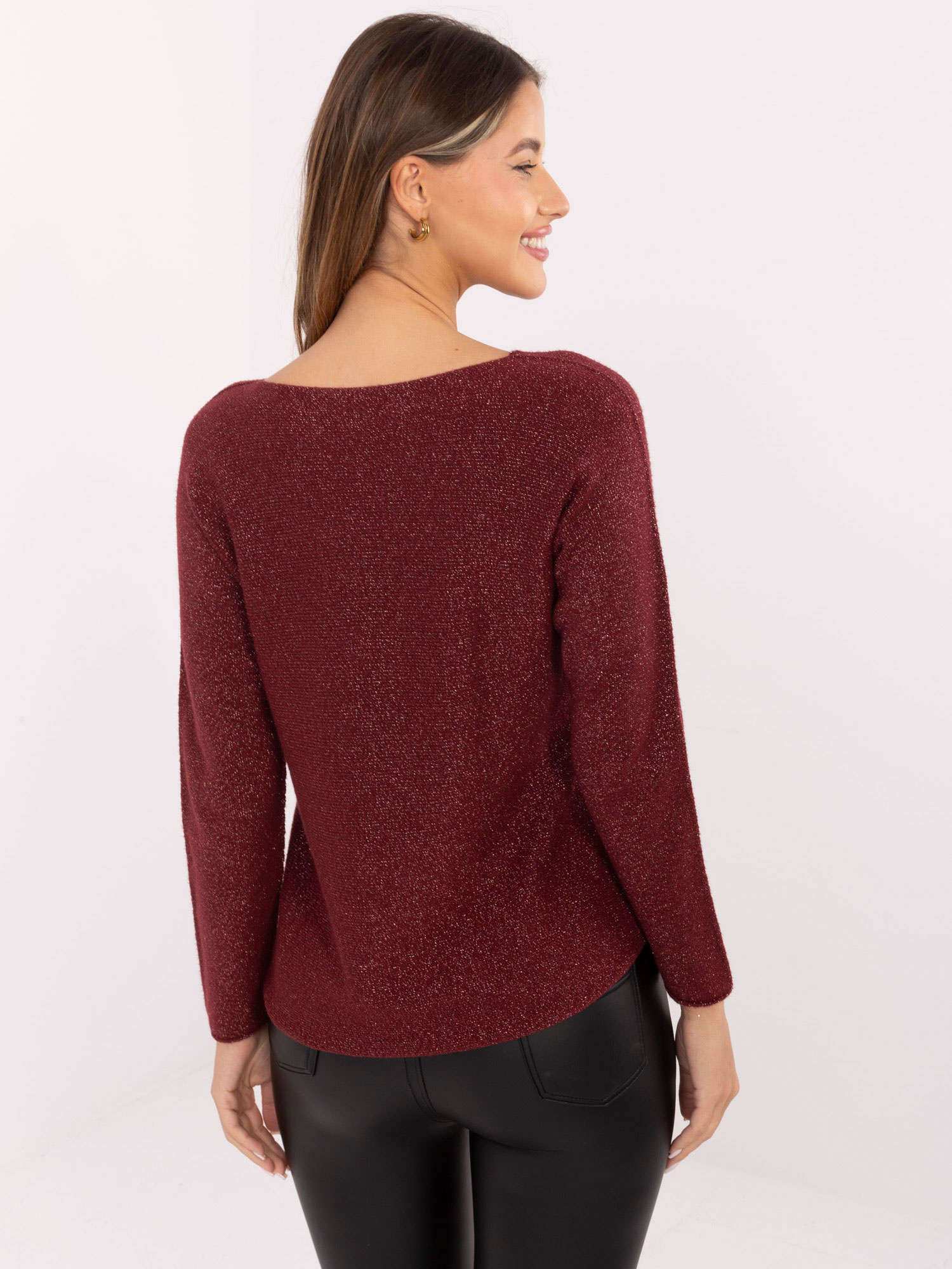 Sweter bordowy