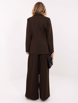 Ciemnobrązowa marynarka z imitacją kieszeni RUE PARIS