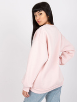 Jasnoružová mikina s potlačou Los Angeles.