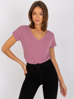 Brudnoróżowy t-shirt Emory