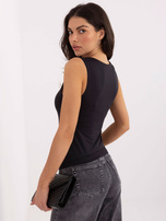 Czarny gładki top basic SUBLEVEL