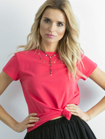 Malinowy t-shirt Peachy