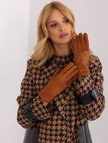 Hurt Jasnobrązowe rękawiczki z funkcją dotykową 