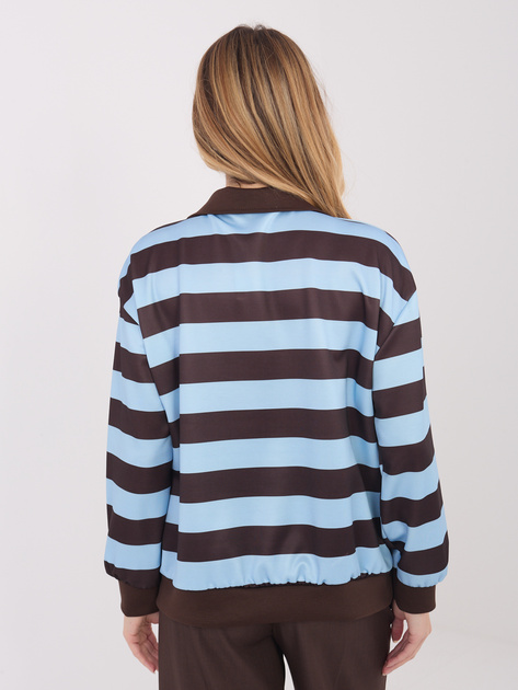 Jasnoniebieska damska bluza typu polo